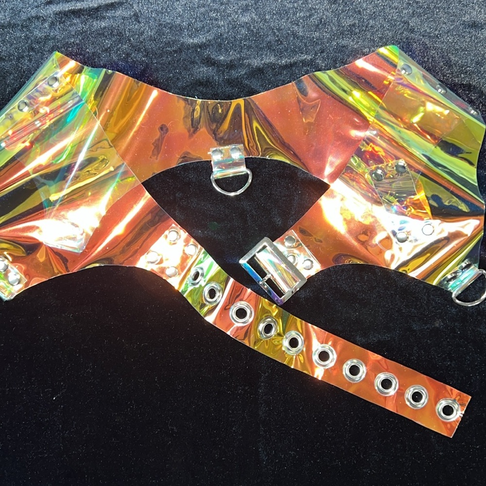 New Holographic Iridescent Belt